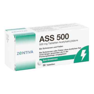 Ass 500 Tabletten 50 stk von Zentiva Pharma GmbH PZN 16384563
