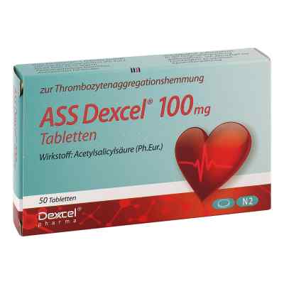 Ass Dexcel 100 mg Tabletten 50 stk von Dexcel Pharma GmbH PZN 09064645
