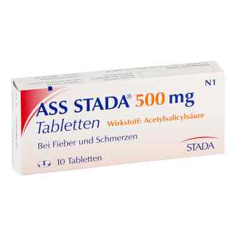 ASS STADA 500mg 10 stk von STADA GmbH PZN 03366167