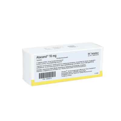 Atacand 16mg 98 stk von Pharma Gerke Arzneimittelvertriebs GmbH PZN 03042513