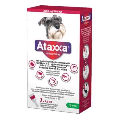 Ataxxa 1250 mg/250 mg Lösung zum Auftropfen für Hunde von 10-25 