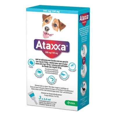 Ataxxa 500 mg/100 mg Lösung zum Auftropfen für Hunde von 4-10 kg