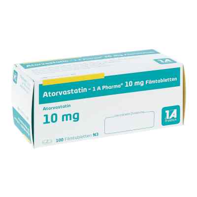 Atorvastatin-1A Pharma 10mg 100 stk von 1 A Pharma GmbH PZN 07752878