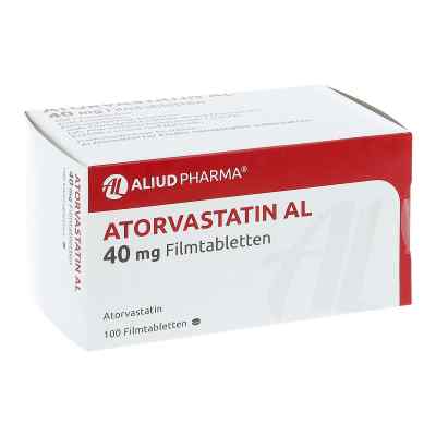 Atorvastatin Al 40 mg Filmtabletten 100 stk von ALIUD Pharma GmbH PZN 09281897