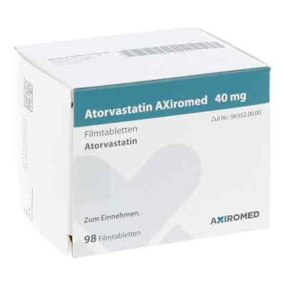 Atorvastatin Axiromed 40 mg Filmtabletten 98 stk von Medical Valley Invest AB PZN 13896222