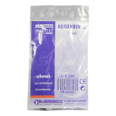 Augenbinde oval mit Bindeband schwarz 1 stk von Dr. Junghans Medical GmbH PZN 04096801