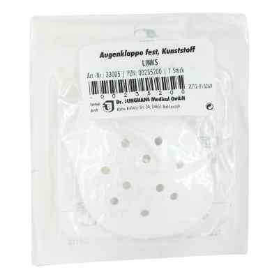 Augenklappe Kunststoff links fest 1 stk von Dr. Junghans Medical GmbH PZN 00235200