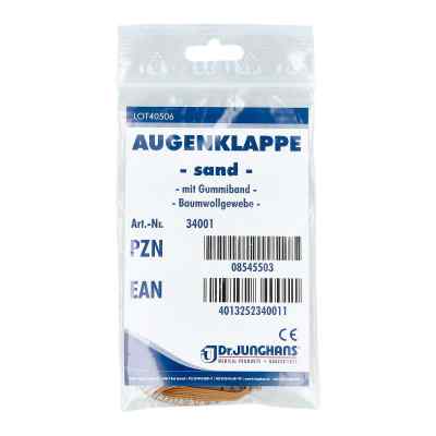 Augenklappe mit Gummiband sand 1 stk von Dr. Junghans Medical GmbH PZN 08545503