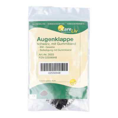 Augenklappe mit Gummiband schwarz 1 stk von Careliv Produkte OHG PZN 02556948
