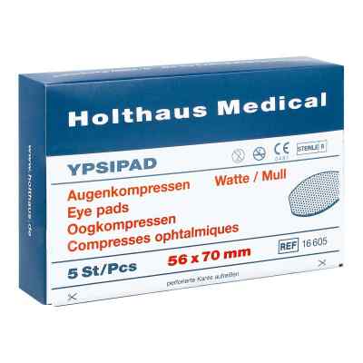Augenkompressen Ypsipad steril 56x70mm 5 stk von Holthaus Medical GmbH & Co. KG PZN 03090340