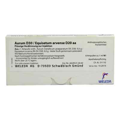 Aurum D30/equiset.arvense D20 aa Ampullen 8X1 ml von WELEDA AG PZN 01619138