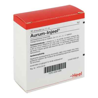 Aurum Injeel Ampullen 10 stk von Biologische Heilmittel Heel GmbH PZN 00091468