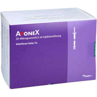 Avonex 30 Μg/0,5 Ml Luer Lock iniecto lsg.i.e.fert.-s. 12 stk von EurimPharm Arzneimittel GmbH PZN 09081589