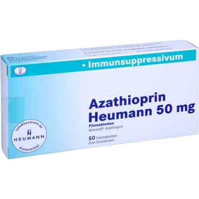Azathioprin Heumann 50 mg Filmtabletten 50 stk von HEUMANN PHARMA GmbH & Co. Generica KG PZN 02407378