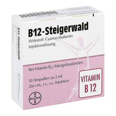 B12 Steigerwald Injektionslösung 10X2 ml von Bayer Vital GmbH PZN 01107007