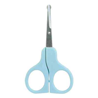 Babyschere gebogen blau Bf 9 cm 1 stk von Büttner-Frank GmbH PZN 03871793