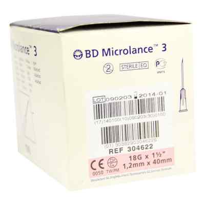 Bd Microlance Kanüle 18 G 1 1/2 trans 18 40 mm 100 stk von Becton Dickinson GmbH PZN 03087071