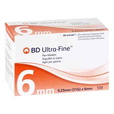 Bd Ultra-fine Pen-nadeln 6 Mm 31 G 0,25 Mm 105 stk von Avitamed GmbH PZN 17481848