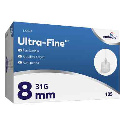 BD Ultra-Fine Pen-Nadeln 8 mm 31 G