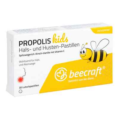 Beecraft Propolis Hals- und Husten-Pastillen Kids 30 stk von Roha Arzneimittel GmbH PZN 15204398
