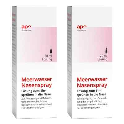 Befeuchtendes Meerwasser Nasenspray von apodiscounter 2x20 ml von Pharma Aldenhoven GmbH & Co. KG PZN 08102153