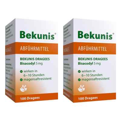 Bekunis Dragees Bisacodyl 5mg 2x100 stk von Hansa Naturheilmittel GmbH PZN 08104666