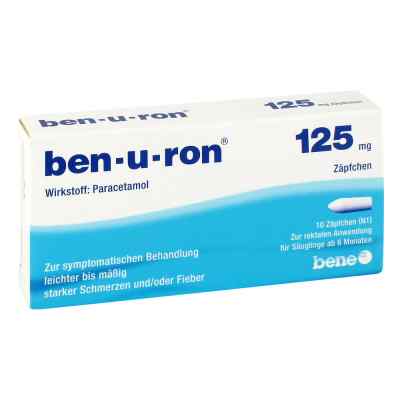 Ben-u-ron 125mg 10 stk von bene Arzneimittel GmbH PZN 01260890