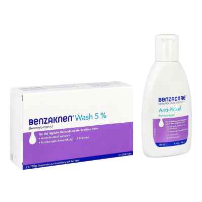 Benzacare Anti-Pickel Reinigungsgel + Benzaknenwash 5%