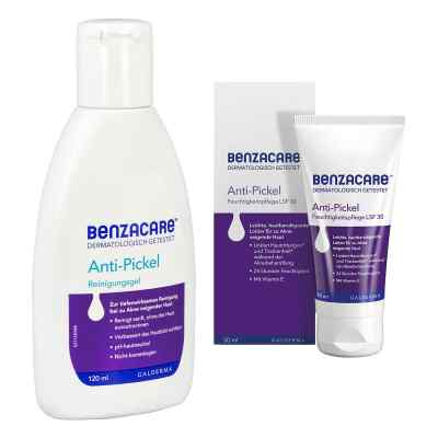 Benzacare Anti-Pickel Reinigungsgel + Feuchtigkeitspflege LSF 30