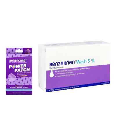 Benzaknen Wash 5% + Benzacare Power Patch gegen Pickel