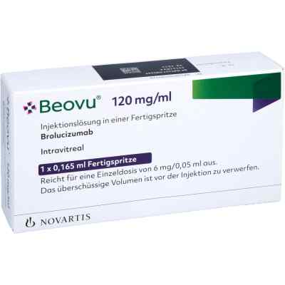 Beovu 120 mg/ml Injektionslösung i.e.Fertigspritze 1 stk von NOVARTIS Pharma GmbH PZN 15559977