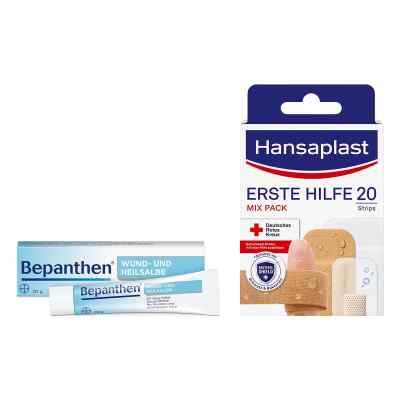Bepanthen Wund- & Heilsalbe & Hansaplast Erste Hilfe Pflastermix