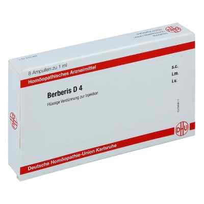 Berberis D4 Ampullen 8X1 ml von DHU-Arzneimittel GmbH & Co. KG PZN 11704483