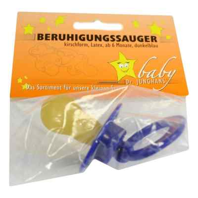 Beruhigungssauger Kirschf.lat.ab 6 M.dunkelblau 1 stk von Dr. Junghans Medical GmbH PZN 00548057