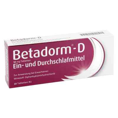Betadorm D Tabletten 10 stk von Recordati Pharma GmbH PZN 03241678