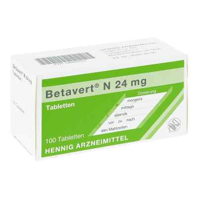 Betavert N 24 mg Tabletten 100 stk von Hennig Arzneimittel GmbH & Co. K PZN 06809553