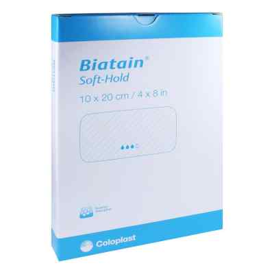 Biatain Schaumverband 10x20 cm sanft haftend 5 stk von Coloplast GmbH PZN 04474172