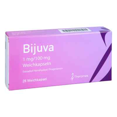 Bijuva 1 Mg/100 Mg Weichkapseln 28 stk von Theramex Ireland Ltd. PZN 16222671