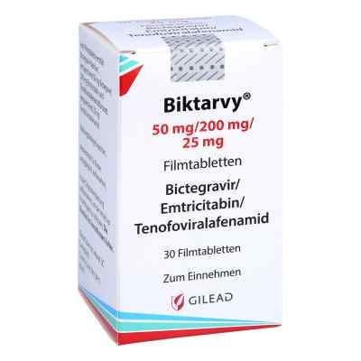 Biktarvy 50 mg/200 mg/25 mg Filmtabletten 30 stk von Gilead Sciences GmbH PZN 14050272