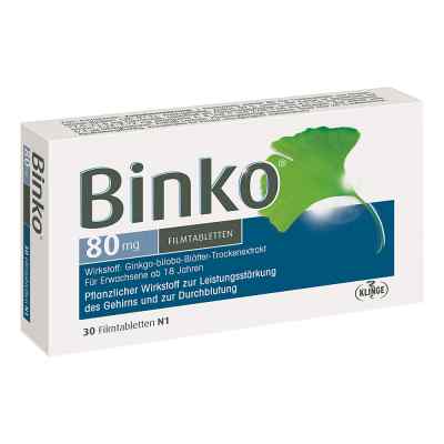 Binko 80 Mg Filmtabletten 30 stk von Klinge Pharma GmbH PZN 09921948