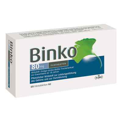 Binko 80 Mg Filmtabletten 60 stk von Klinge Pharma GmbH PZN 09921954