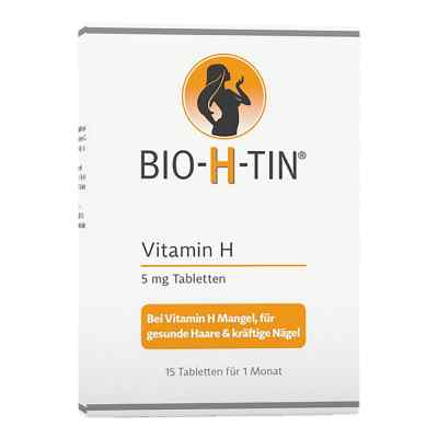 BIO-H-TIN Vitamin H 5 mg für 1 Monat Tabletten 15 stk von Dr. Pfleger Arzneimittel GmbH PZN 09900449
