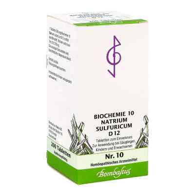 Biochemie 10 Natrium sulfuricum D12 Tabletten 200 stk von Bombastus-Werke AG PZN 01073892