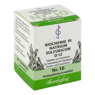 Biochemie 10 Natrium sulfuricum D12 Tabletten 80 stk von Bombastus-Werke AG PZN 01073886