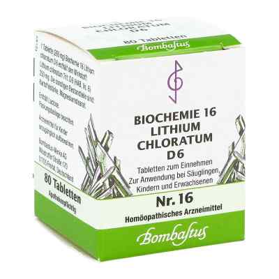 Biochemie 16 Lithium chloratum D6 Tabletten 80 stk von Bombastus-Werke AG PZN 04324811
