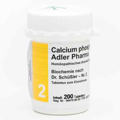 Biochemie Adler 2 Calcium phosphoricum D6 Adl.p. Tabletten 200 stk von Adler Pharma Produktion und Vert PZN 00833160