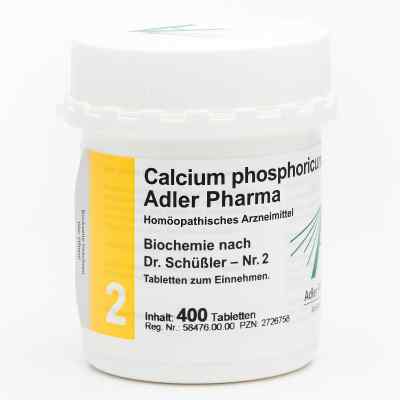 Biochemie Adler 2 Calcium phosphoricum D6 Adl.p. Tabletten 400 stk von Adler Pharma Produktion und Vert PZN 02726758