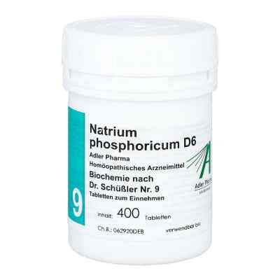 Biochemie Adler 9 Natrium phosphoricum D6 Adl.ph. Tabletten 400 stk von Adler Pharma Produktion und Vert PZN 02727686