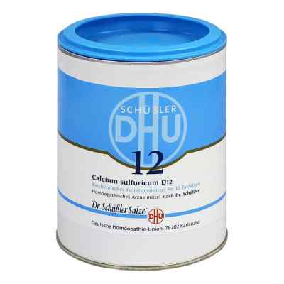 Biochemie Dhu 12 Calcium Sulfur D12 Tabletten 1000 stk von DHU-Arzneimittel GmbH & Co. KG PZN 00274909
