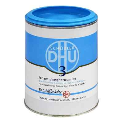 Biochemie Dhu 3 Ferrum phosphorus D3 Tabletten 1000 stk von DHU-Arzneimittel GmbH & Co. KG PZN 00273956